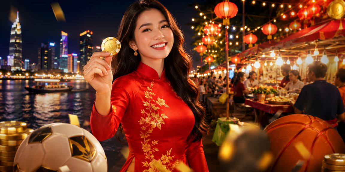 Người dùng tại TP.HCM theo dõi kèo thể thao High Roller trên điện thoại trong trang phục áo dài