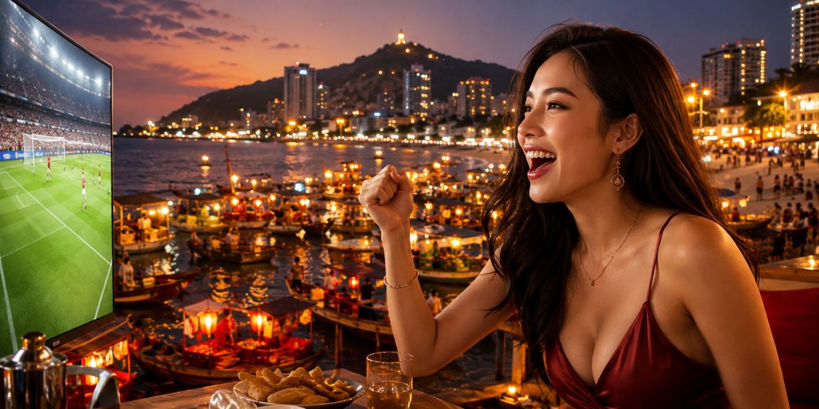Khung cảnh chợ đêm Vũng Tàu với người dân xem kết quả xổ số